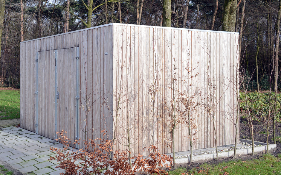Deposito fietsenberging gesloten hout