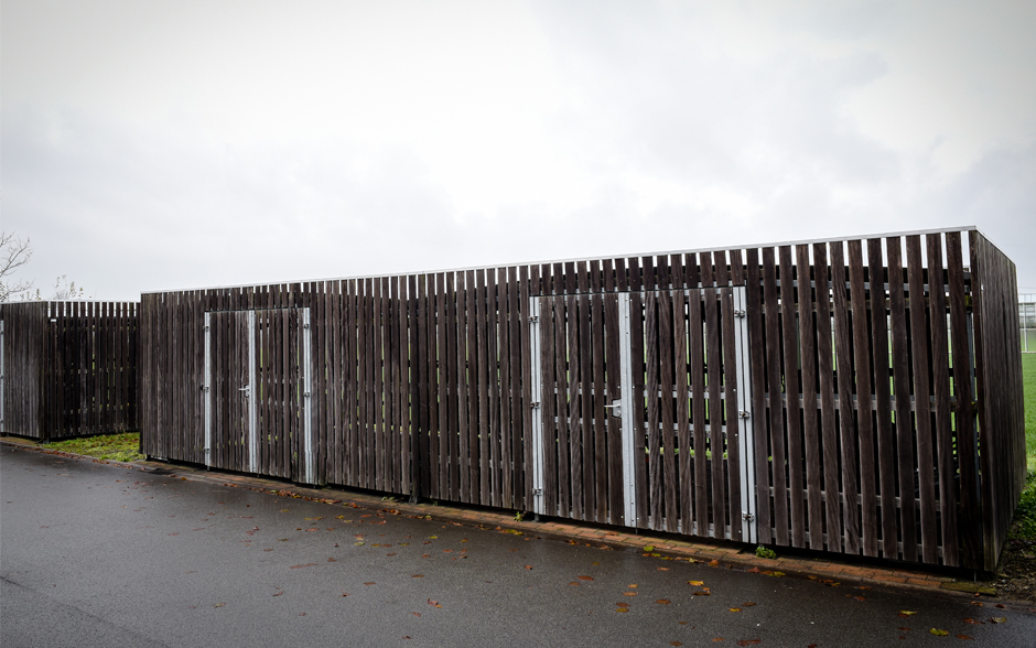 Deposito fietsenberging gesloten hout