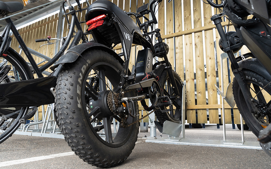 Kran parkeersysteem enkelzijdig voor fatbikes