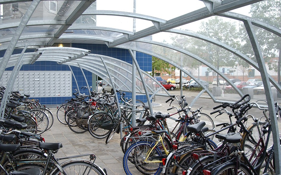 Ligna fietsoverkapping tweezijdig
